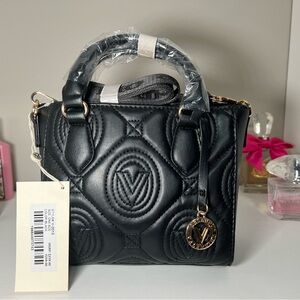 NWT Valentino Orlandi Black Quilted Handbag